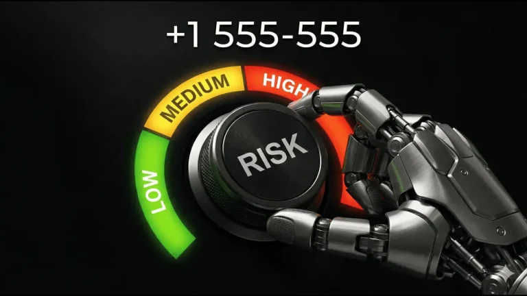 Number Risk Scoring Knob assesing a phone number