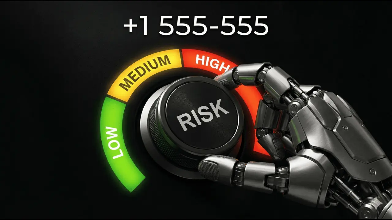 Number Risk Scoring Knob assesing a phone number